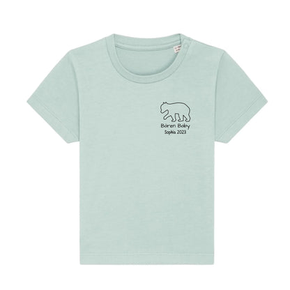 Bären Baby klein - Bio Baby Shirt *personalisierbar* Baby Creator T-Shirt ST ST NEU Caribbean-Blue