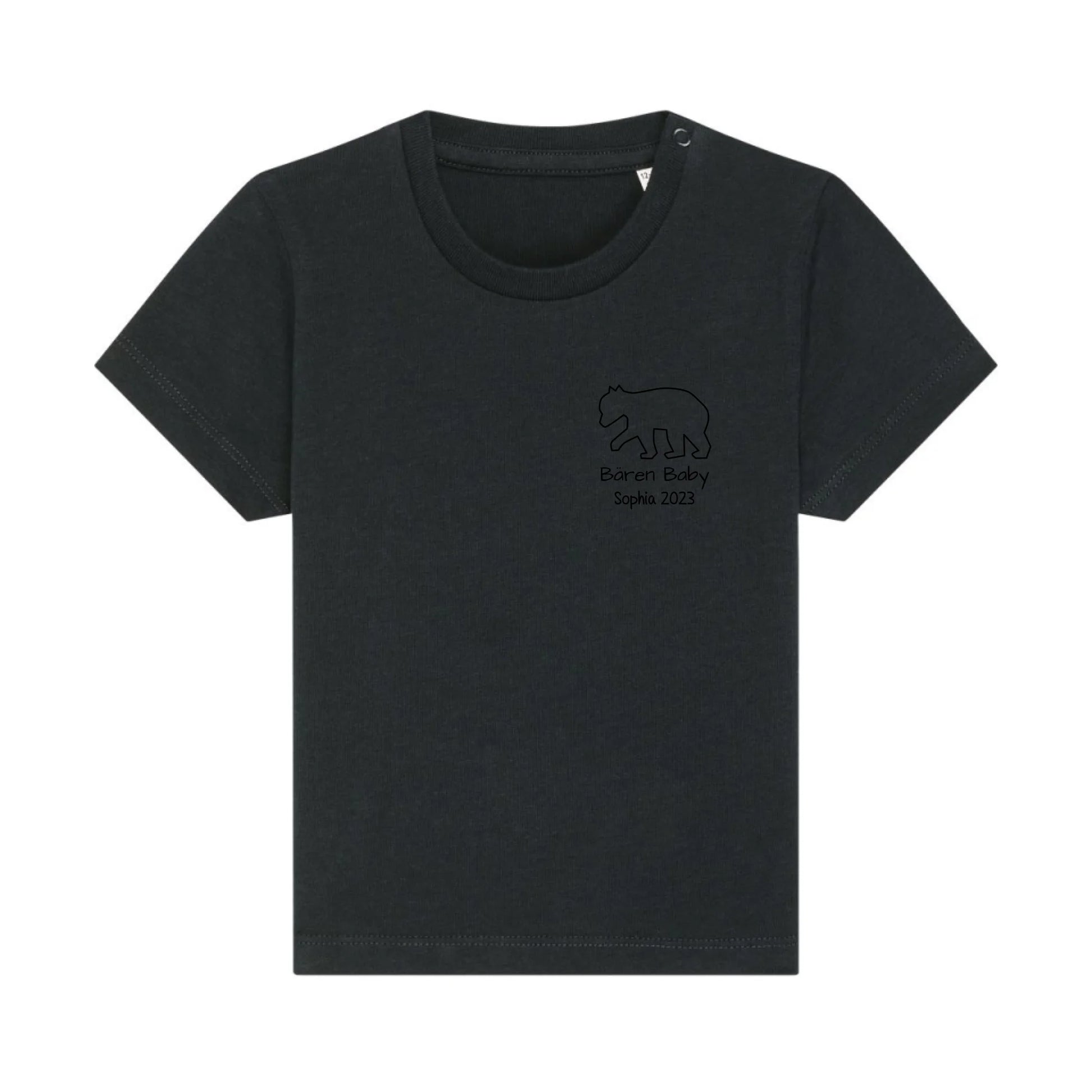 Bären Baby klein - Bio Baby Shirt *personalisierbar* Baby Creator T-Shirt ST ST NEU Black