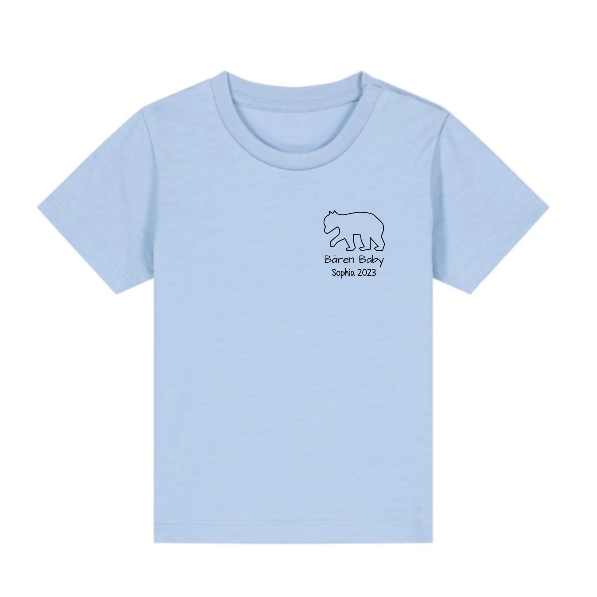 Bären Baby klein - Bio Baby Shirt *personalisierbar* Baby Creator T-Shirt ST ST NEU Blue-Soul