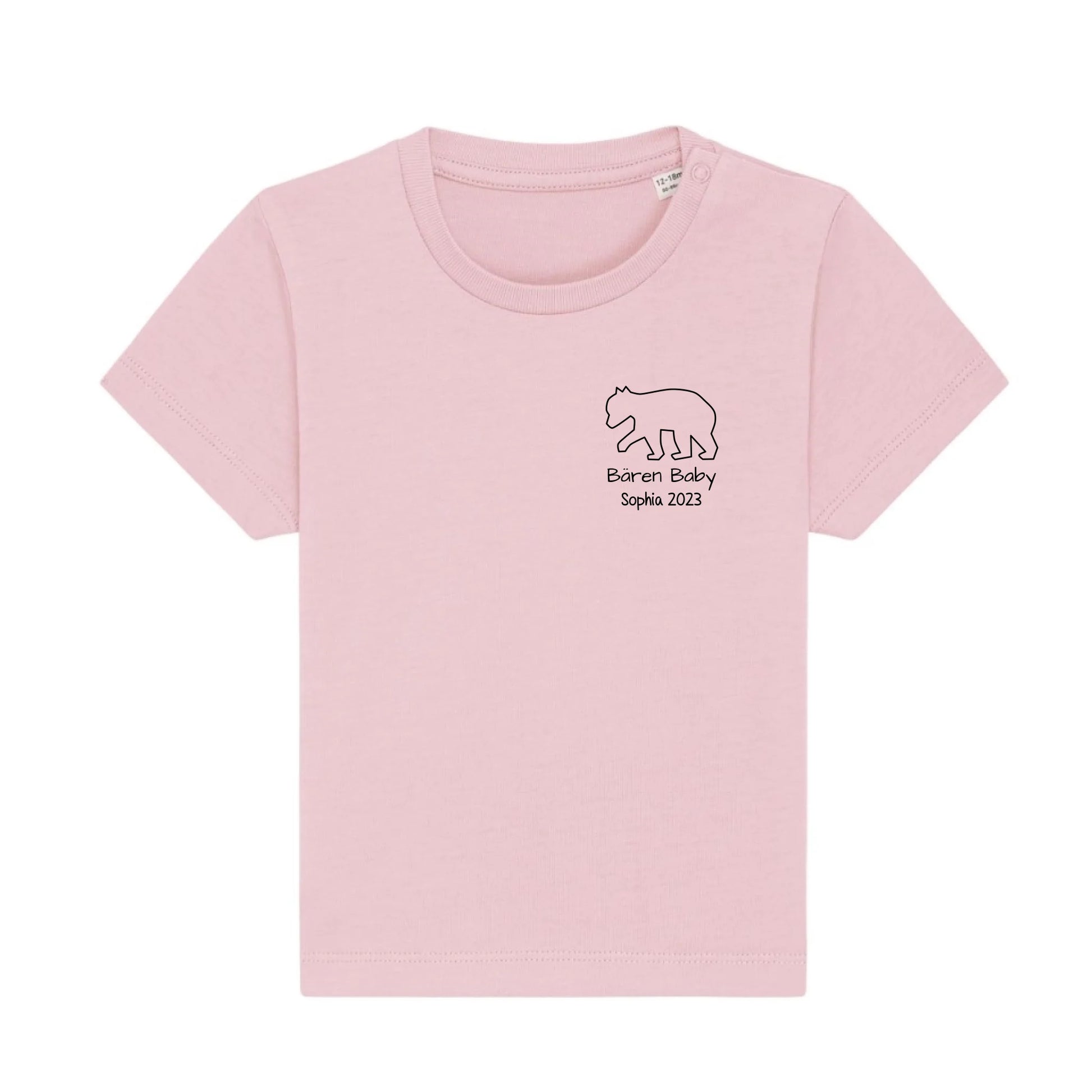 Bären Baby klein - Bio Baby Shirt *personalisierbar* Baby Creator T-Shirt ST ST NEU Cotton-Pink
