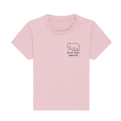 Bären Baby klein - Bio Baby Shirt *personalisierbar* Baby Creator T-Shirt ST ST NEU Cotton-Pink