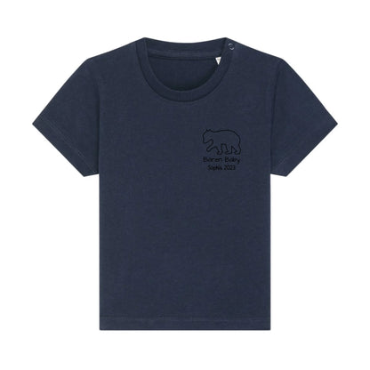 Bären Baby klein - Bio Baby Shirt *personalisierbar* Baby Creator T-Shirt ST ST NEU French-Navy