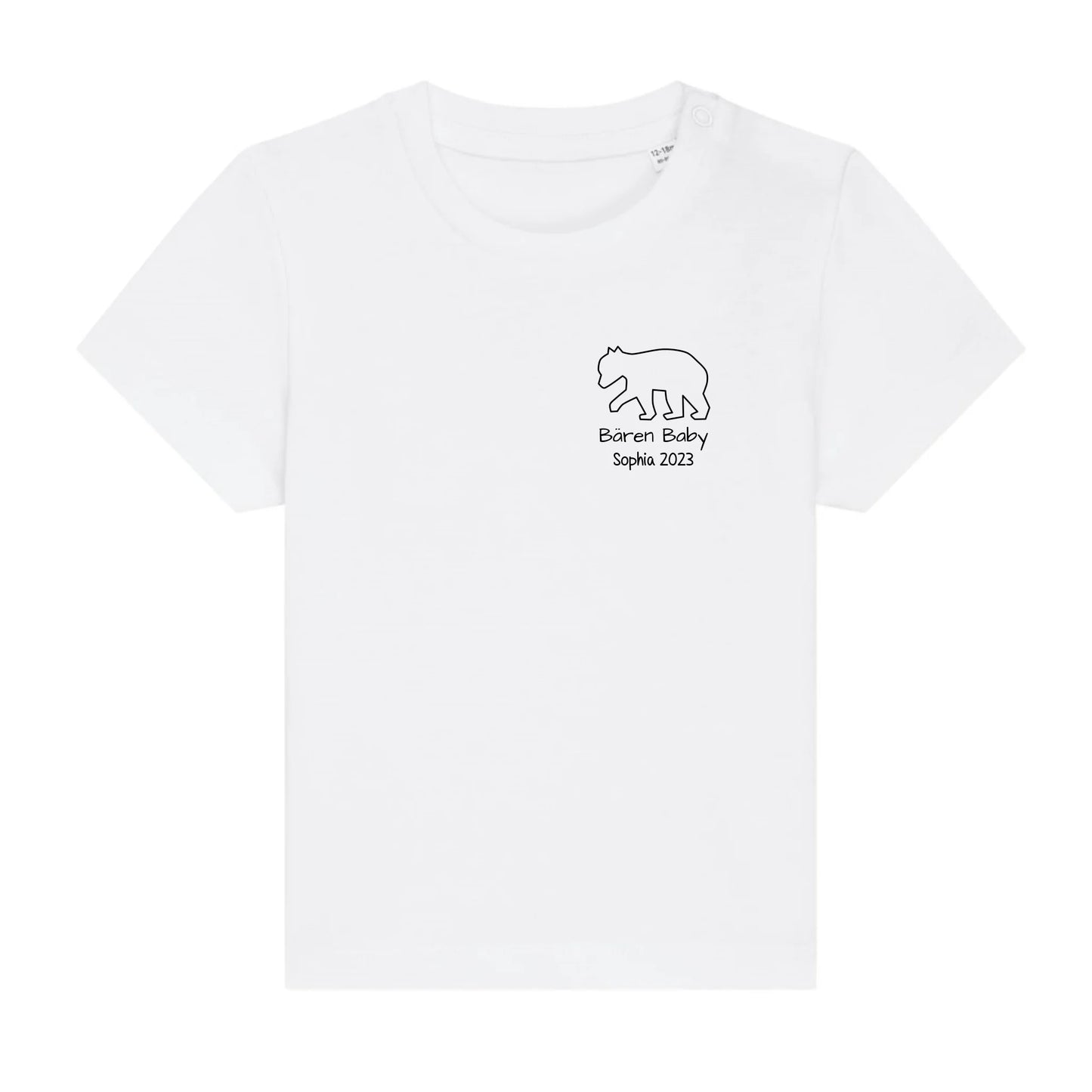 Bären Baby klein - Bio Baby Shirt *personalisierbar* Baby Creator T-Shirt ST ST NEU White