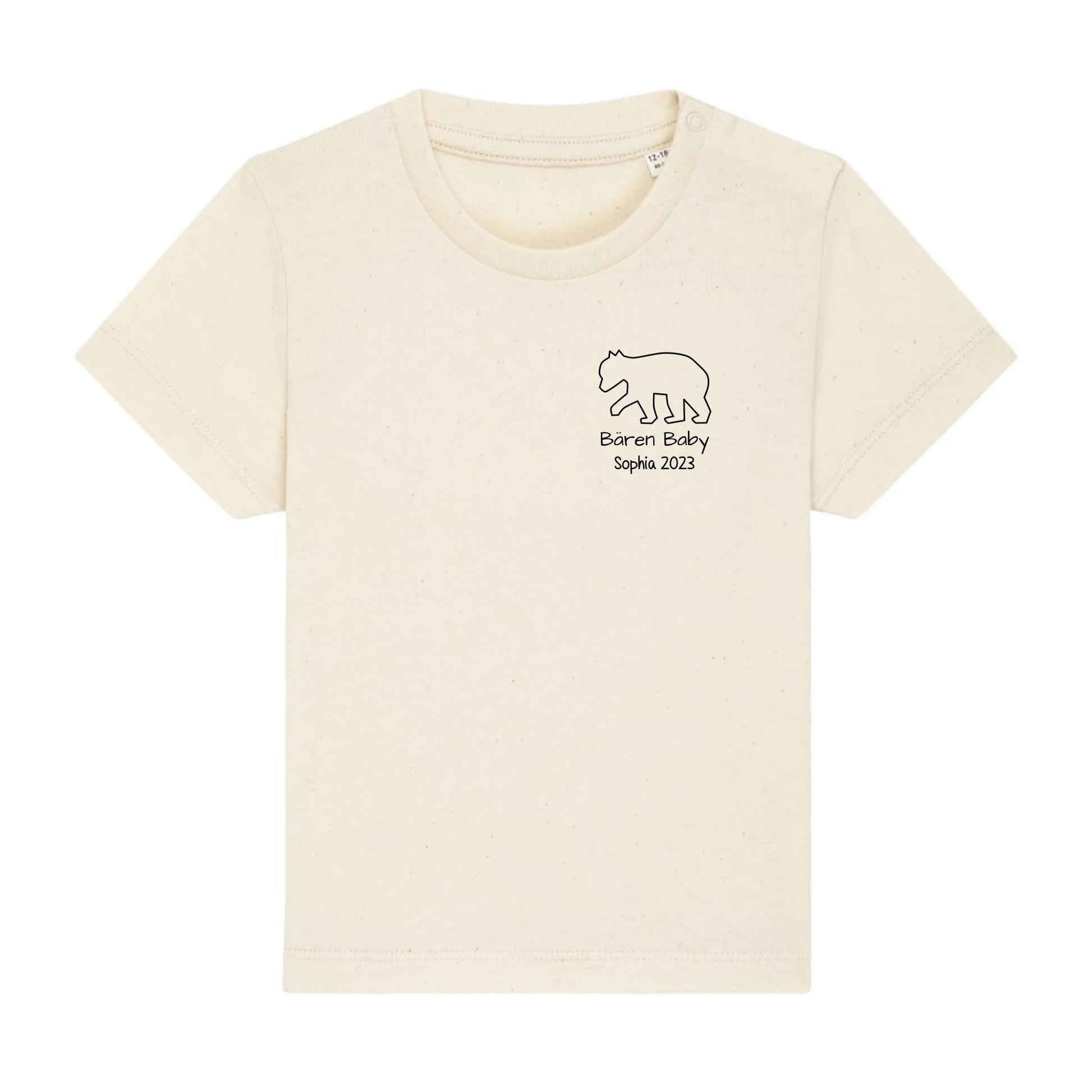 Bären Baby klein - Bio Baby Shirt *personalisierbar* Baby Creator T-Shirt ST ST NEU Natural-Raw