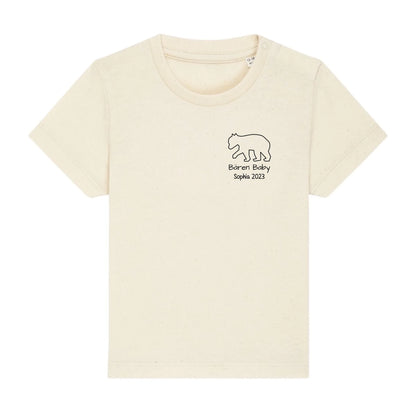 Bären Baby klein - Bio Baby Shirt *personalisierbar* Baby Creator T-Shirt ST ST NEU Natural-Raw