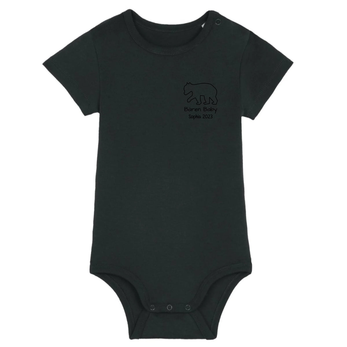 Bären Baby klein - Bio Baby Body *personalisierbar* Baby Body ST ST Black
