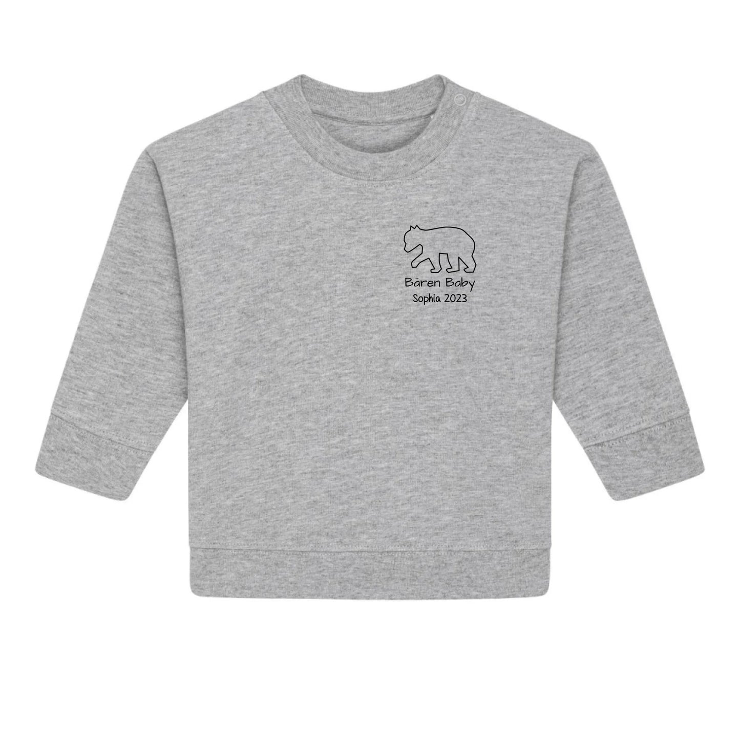 Bären Baby klein - Bio Baby Sweatshirt *personalisierbar*