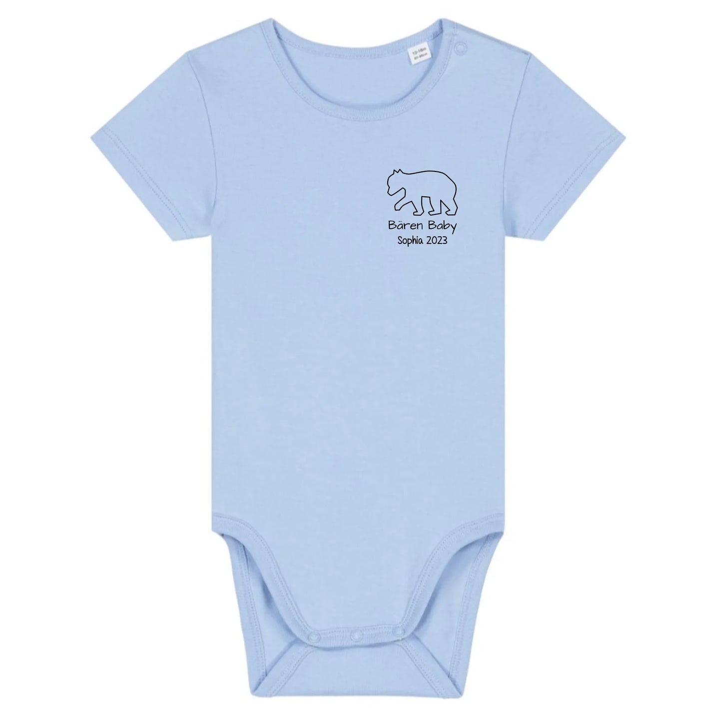 Bären Baby klein - Bio Baby Body *personalisierbar* Baby Body ST ST Blue-Soul