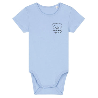 Bären Baby klein - Bio Baby Body *personalisierbar* Baby Body ST ST Blue-Soul
