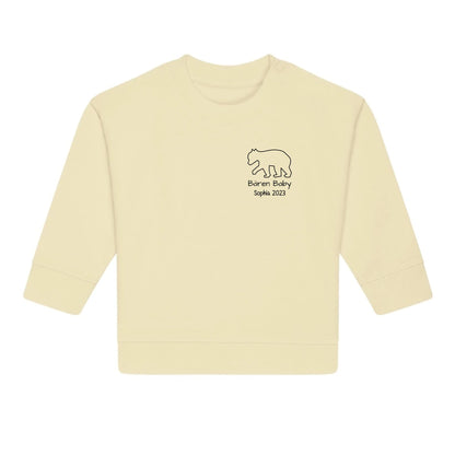 Bären Baby klein - Bio Baby Sweatshirt *personalisierbar*