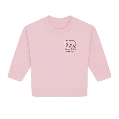 Bären Baby klein - Bio Baby Sweatshirt *personalisierbar*
