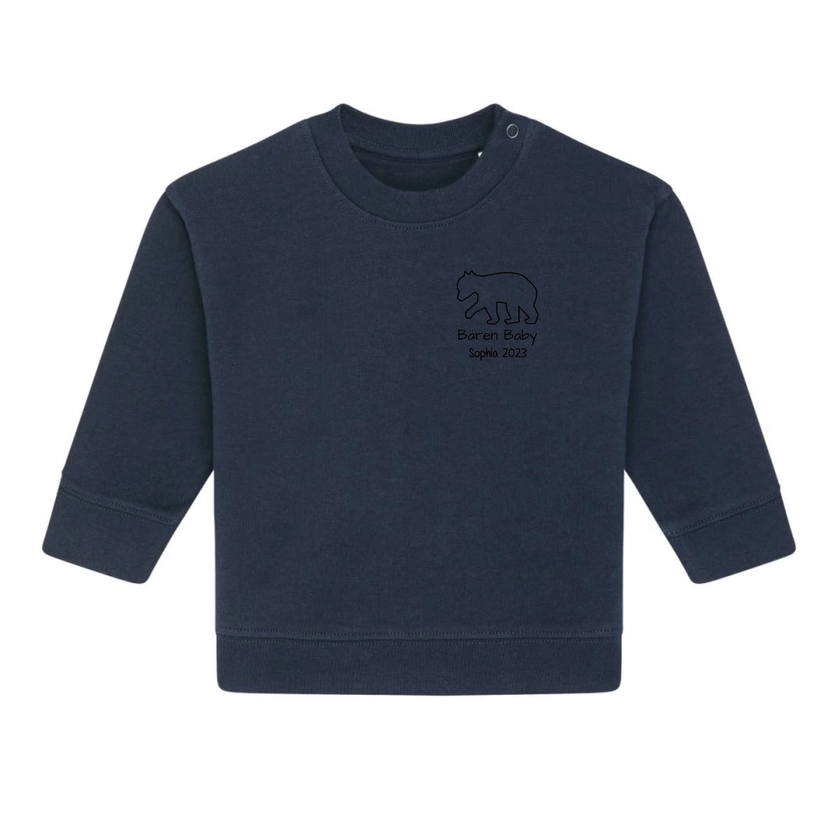 Bären Baby klein - Bio Baby Sweatshirt *personalisierbar*