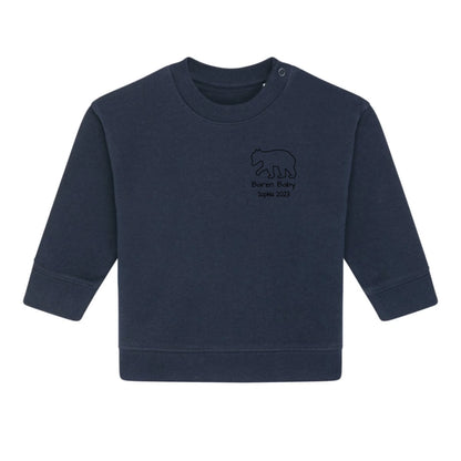 Bären Baby klein - Bio Baby Sweatshirt *personalisierbar*