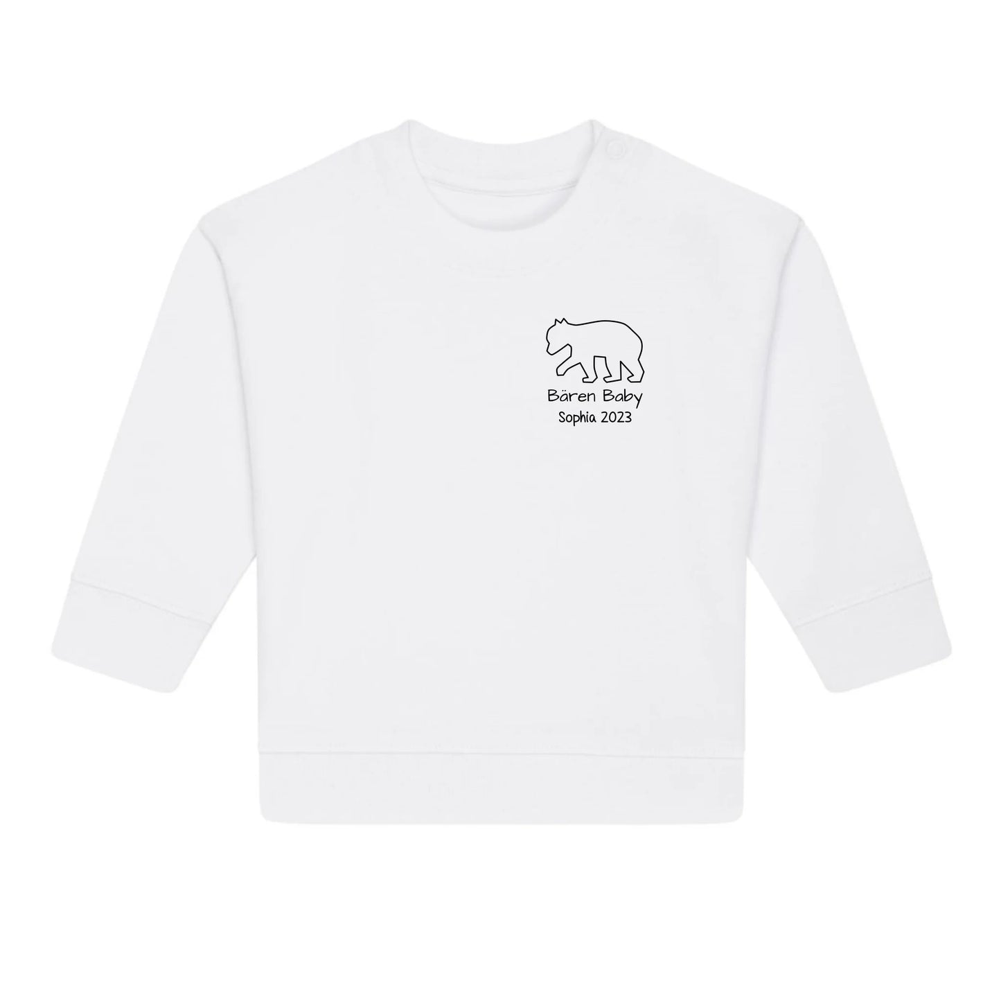 Bären Baby klein - Bio Baby Sweatshirt *personalisierbar*