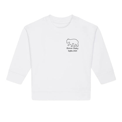 Bären Baby klein - Bio Baby Sweatshirt *personalisierbar*
