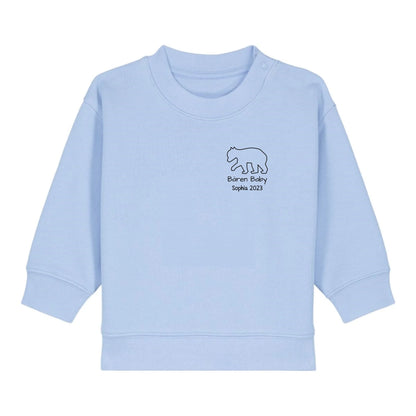 Bären Baby klein - Bio Baby Sweatshirt *personalisierbar*