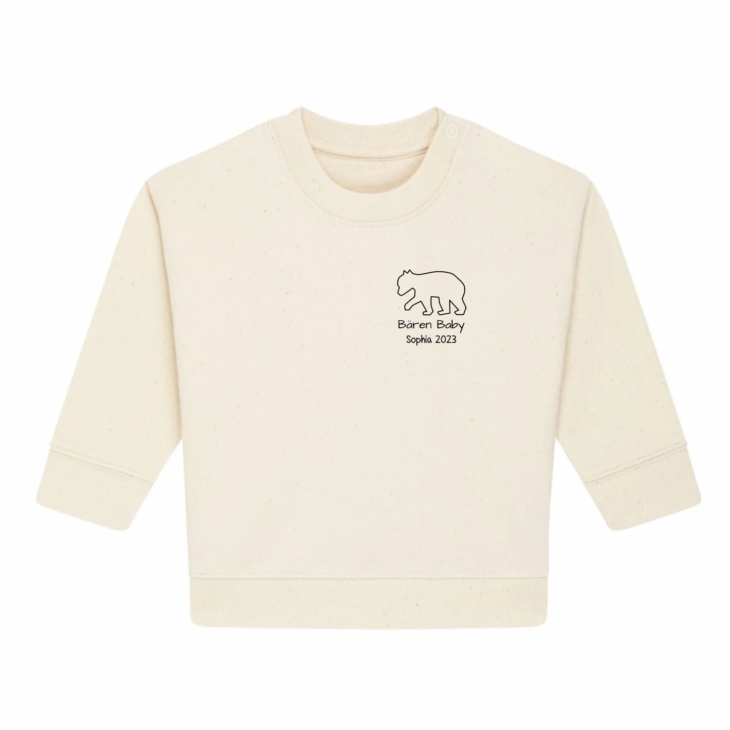 Bären Baby klein - Bio Baby Sweatshirt *personalisierbar*