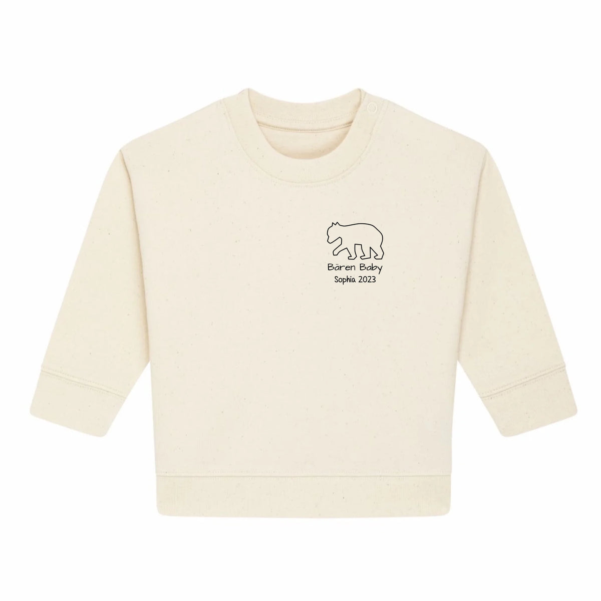 Bären Baby klein - Bio Baby Sweatshirt *personalisierbar*