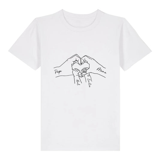 Family Love - Bio Kinder Shirt *personalisierbar* Mini Creator Shirt 2.0 ST ST White