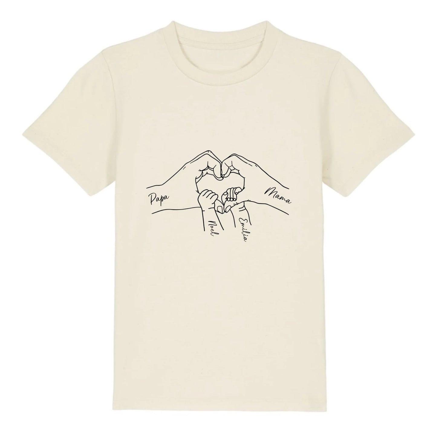 Family Love - Bio Kinder Shirt *personalisierbar* Mini Creator Shirt 2.0 ST ST Natural-Raw