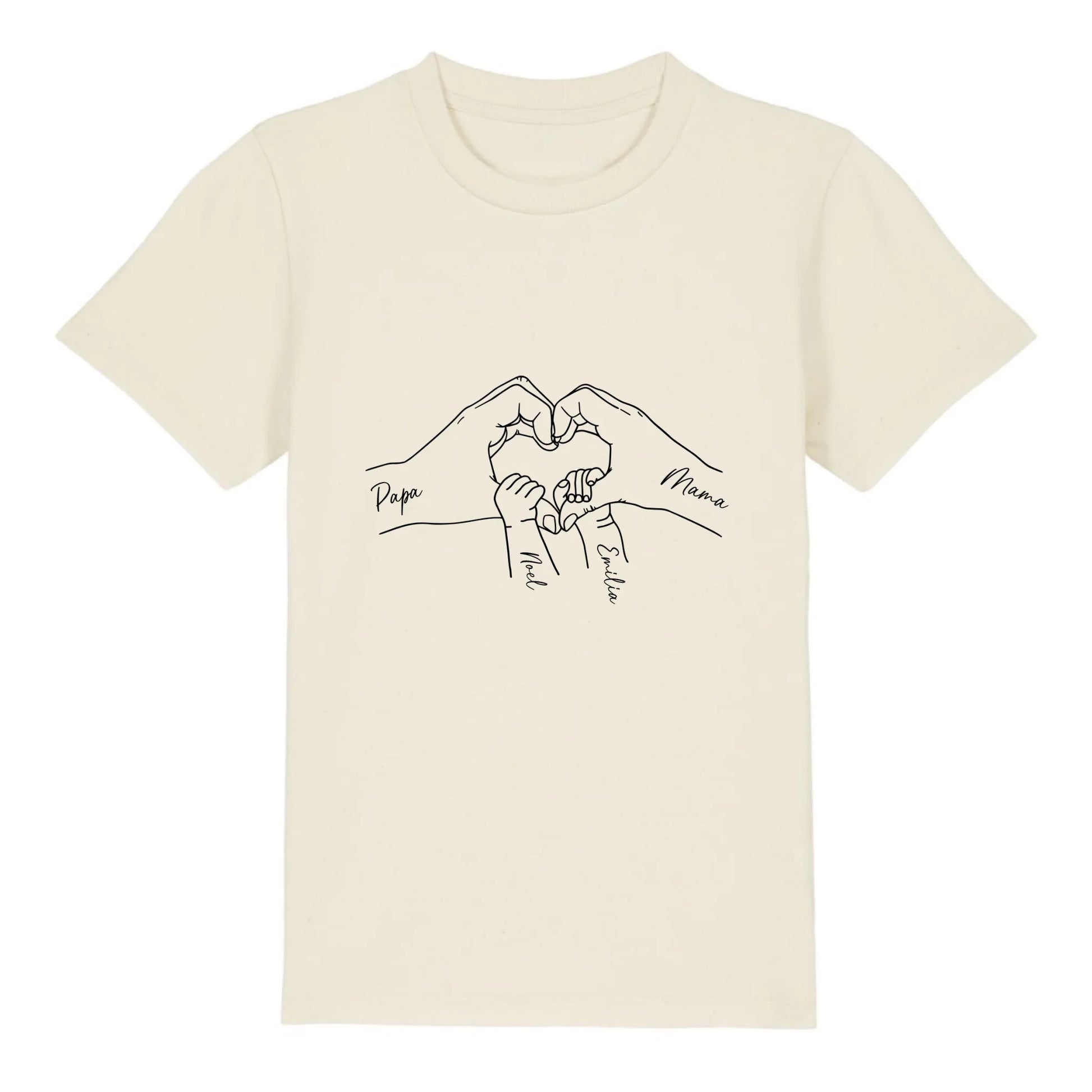 Family Love - Bio Kinder Shirt *personalisierbar* Mini Creator Shirt 2.0 ST ST Natural-Raw