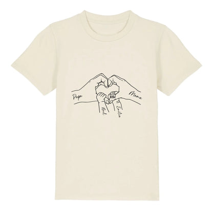 Family Love - Bio Kinder Shirt *personalisierbar* Mini Creator Shirt 2.0 ST ST Natural-Raw