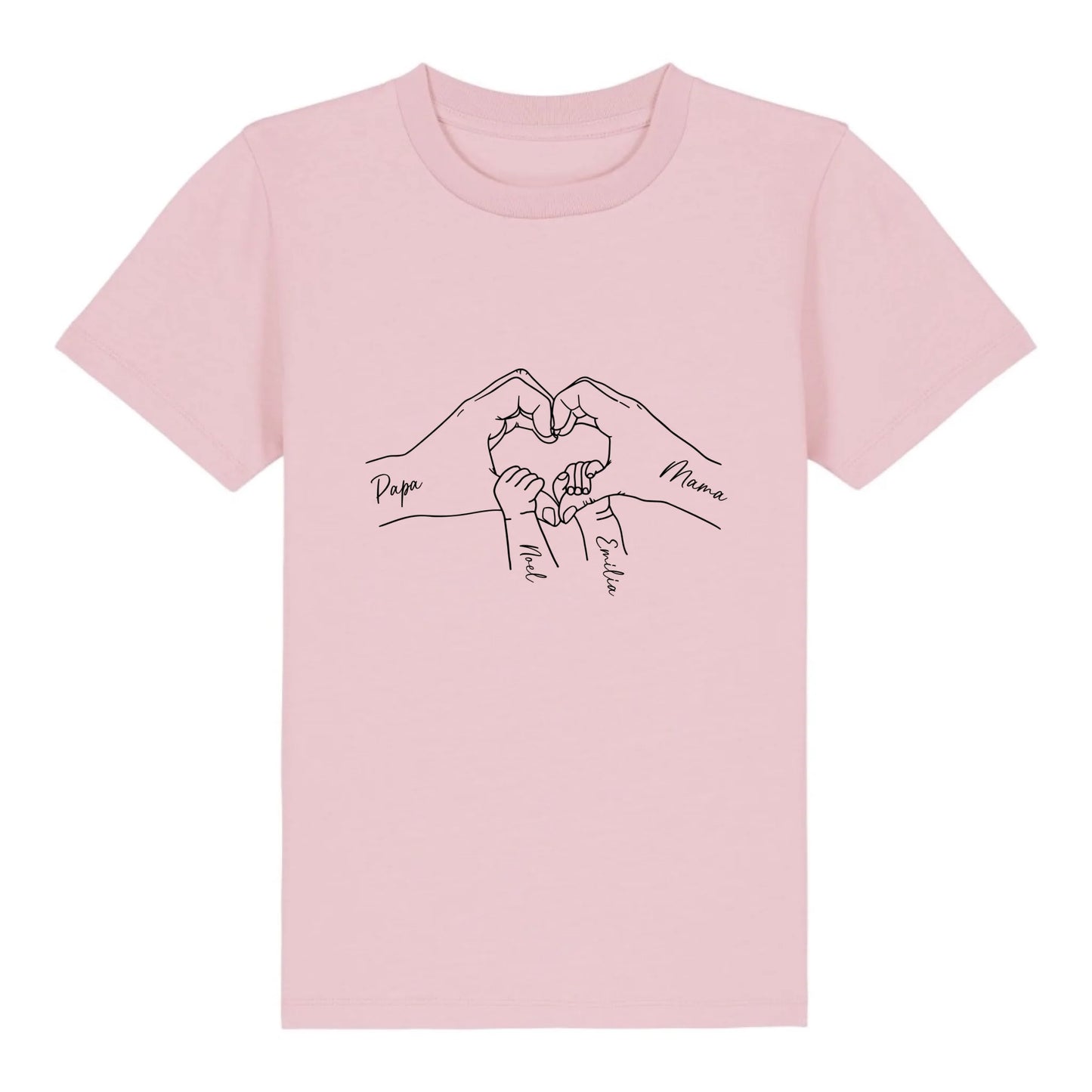 Family Love - Bio Kinder Shirt *personalisierbar* Mini Creator Shirt 2.0 ST ST Cotton-Pink