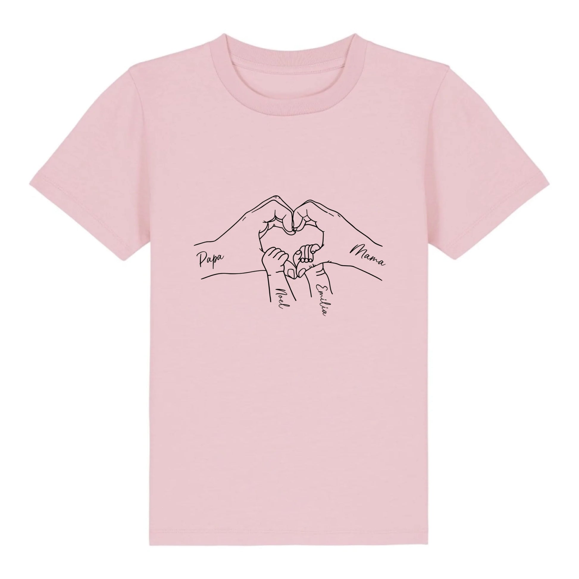Family Love - Bio Kinder Shirt *personalisierbar* Mini Creator Shirt 2.0 ST ST Cotton-Pink