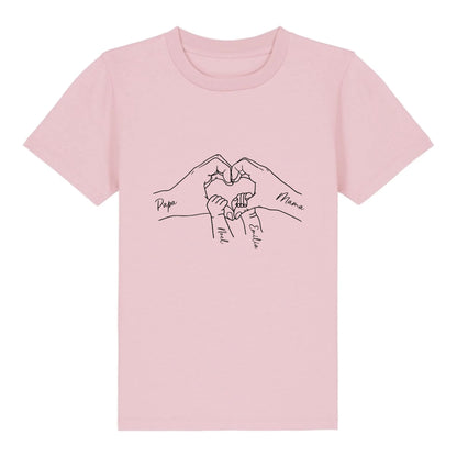 Family Love - Bio Kinder Shirt *personalisierbar* Mini Creator Shirt 2.0 ST ST Cotton-Pink