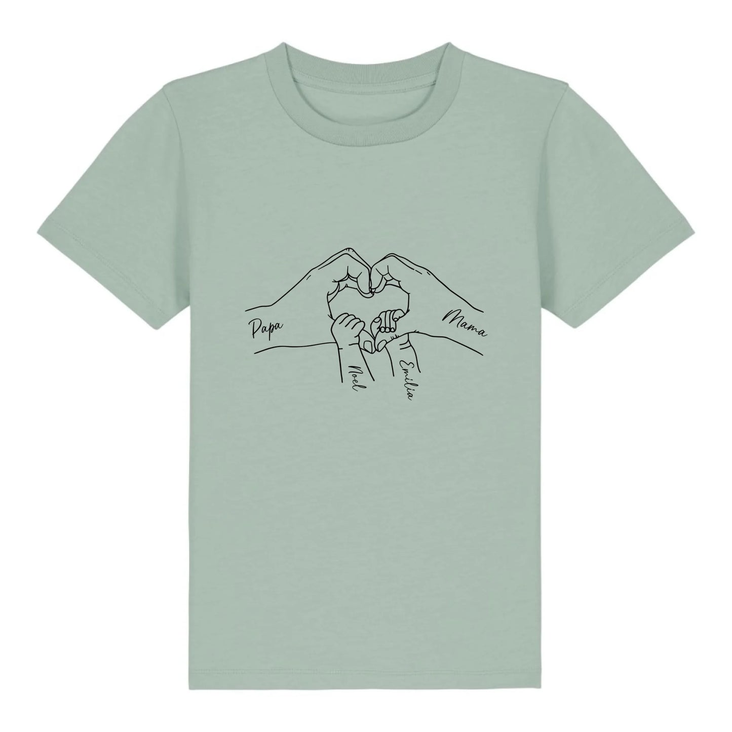 Family Love - Bio Kinder Shirt *personalisierbar* Mini Creator Shirt 2.0 ST ST Aloe