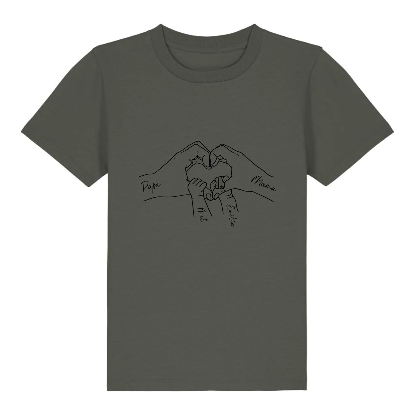Family Love - Bio Kinder Shirt *personalisierbar* Mini Creator Shirt 2.0 ST ST Khaki