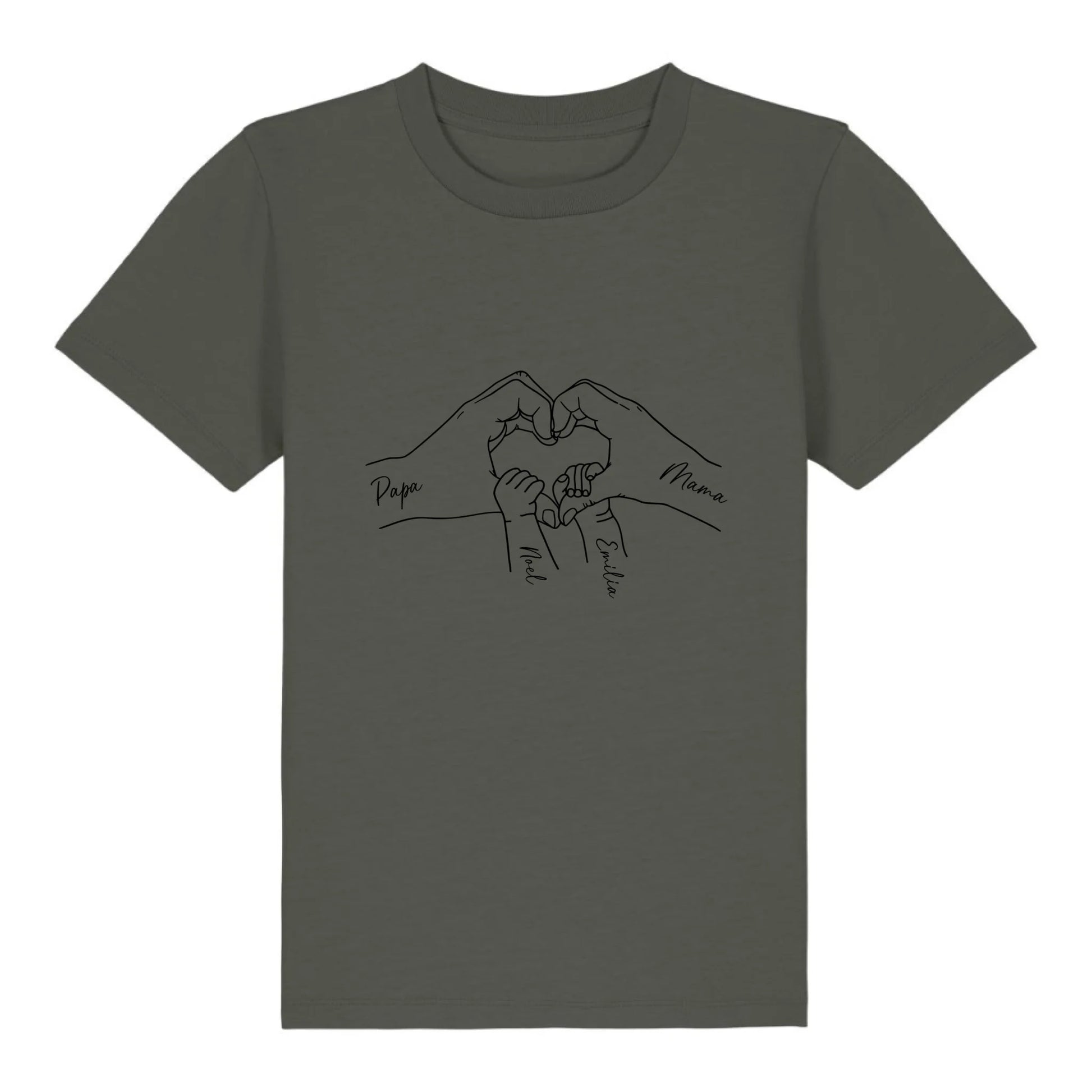 Family Love - Bio Kinder Shirt *personalisierbar* Mini Creator Shirt 2.0 ST ST Khaki