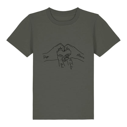 Family Love - Bio Kinder Shirt *personalisierbar* Mini Creator Shirt 2.0 ST ST Khaki