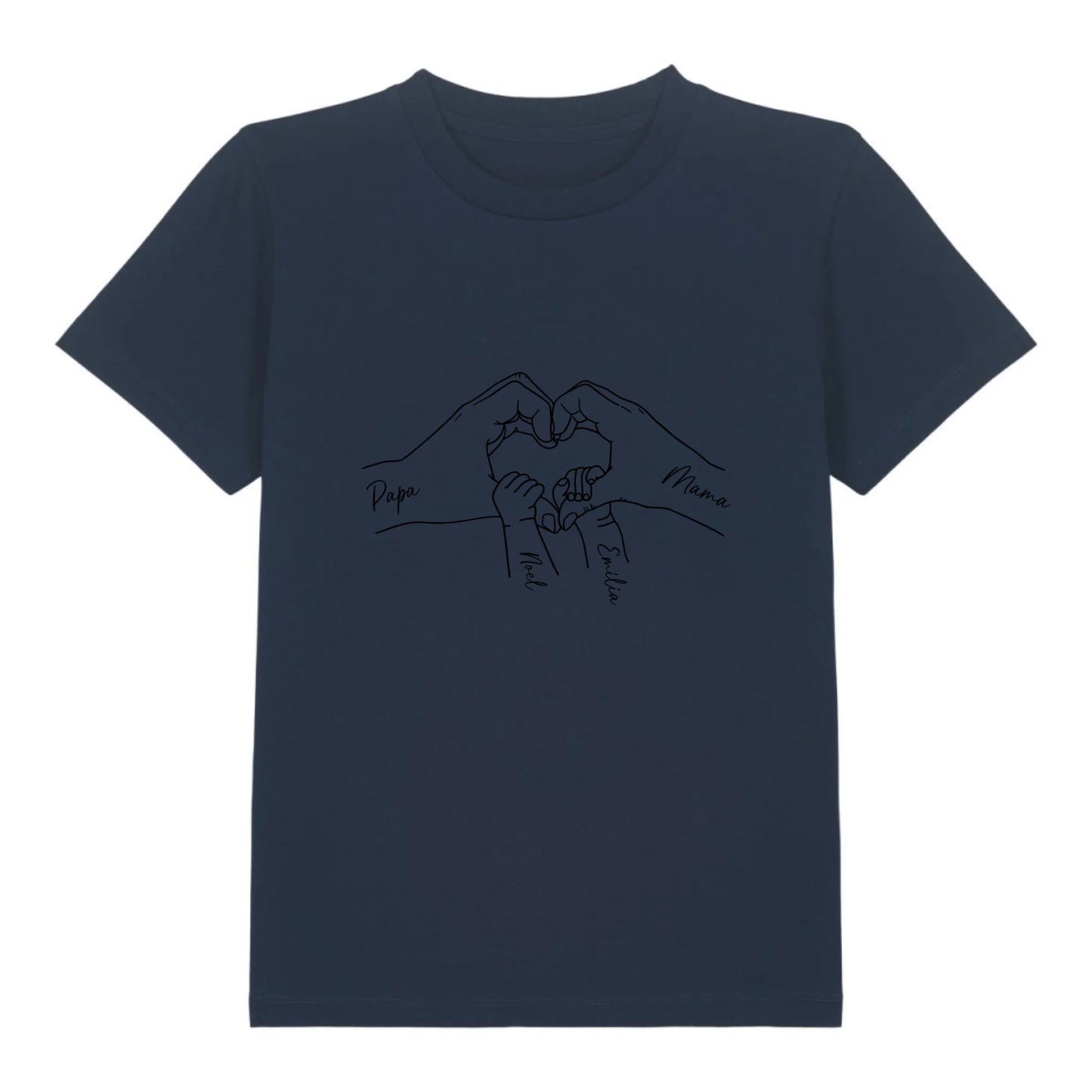 Family Love - Bio Kinder Shirt *personalisierbar* Mini Creator Shirt 2.0 ST ST French-Navy