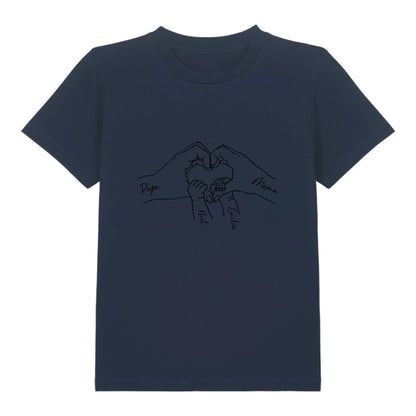Family Love - Bio Kinder Shirt *personalisierbar* Mini Creator Shirt 2.0 ST ST French-Navy