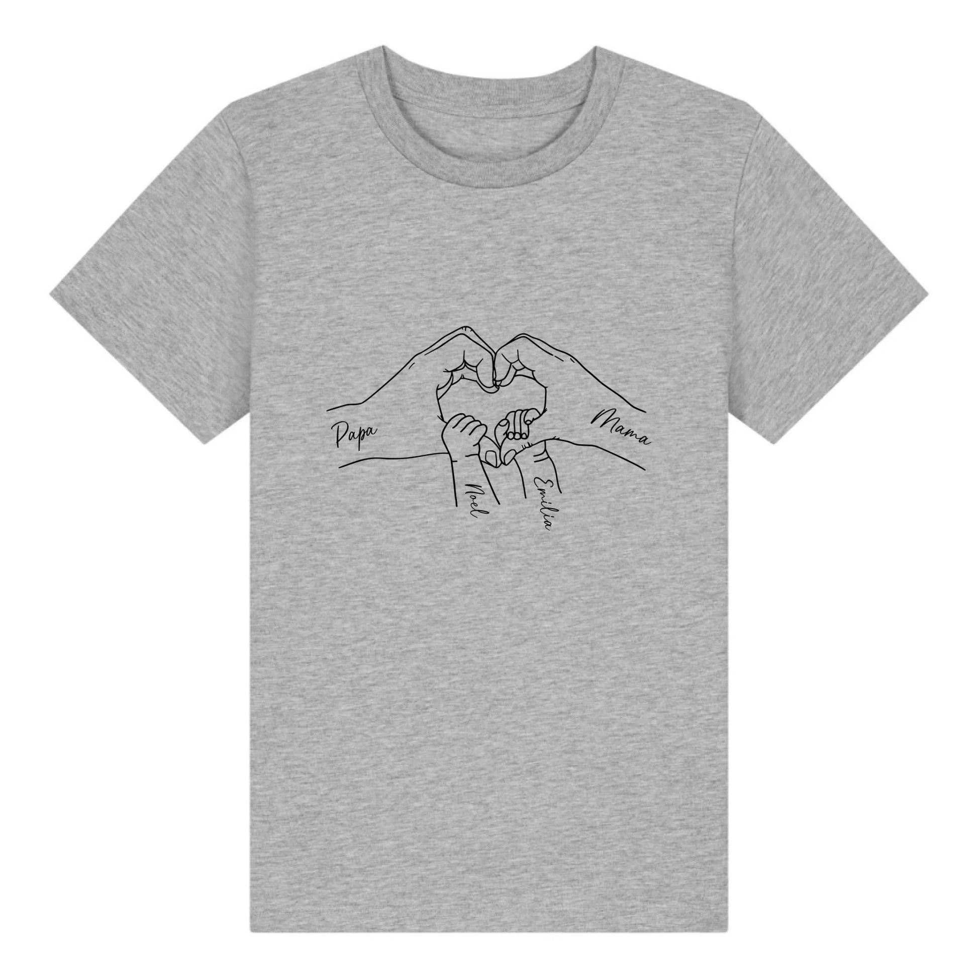 Family Love - Bio Kinder Shirt *personalisierbar* Mini Creator Shirt 2.0 ST ST Heather-Grey