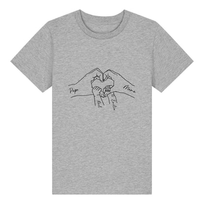 Family Love - Bio Kinder Shirt *personalisierbar* Mini Creator Shirt 2.0 ST ST Heather-Grey