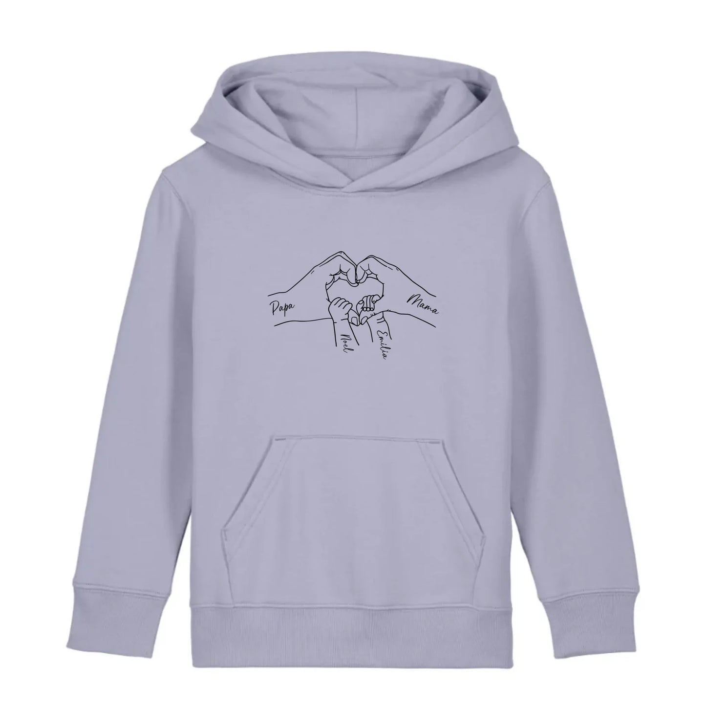 Family Love - Bio Kinder Hoodie *personalisierbar* Mini Cruiser Hoodie 2.0 ST ST Lavender