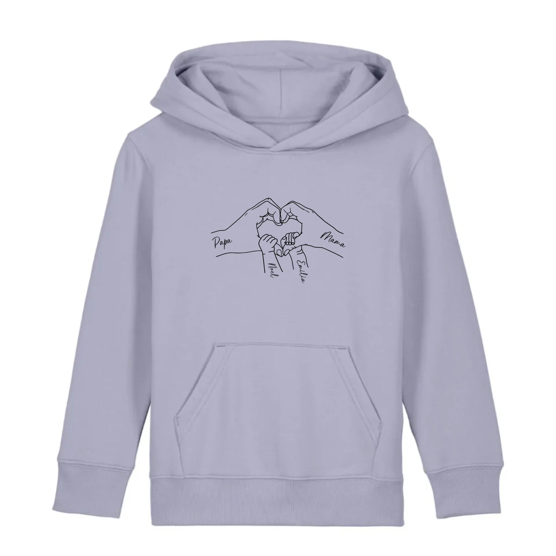 Family Love - Bio Kinder Hoodie *personalisierbar* Mini Cruiser Hoodie 2.0 ST ST Lavender