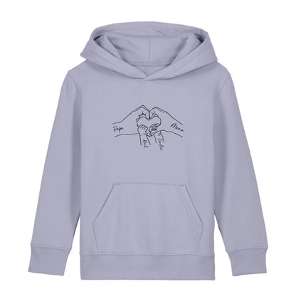 Family Love - Bio Kinder Hoodie *personalisierbar* Mini Cruiser Hoodie 2.0 ST ST Lavender