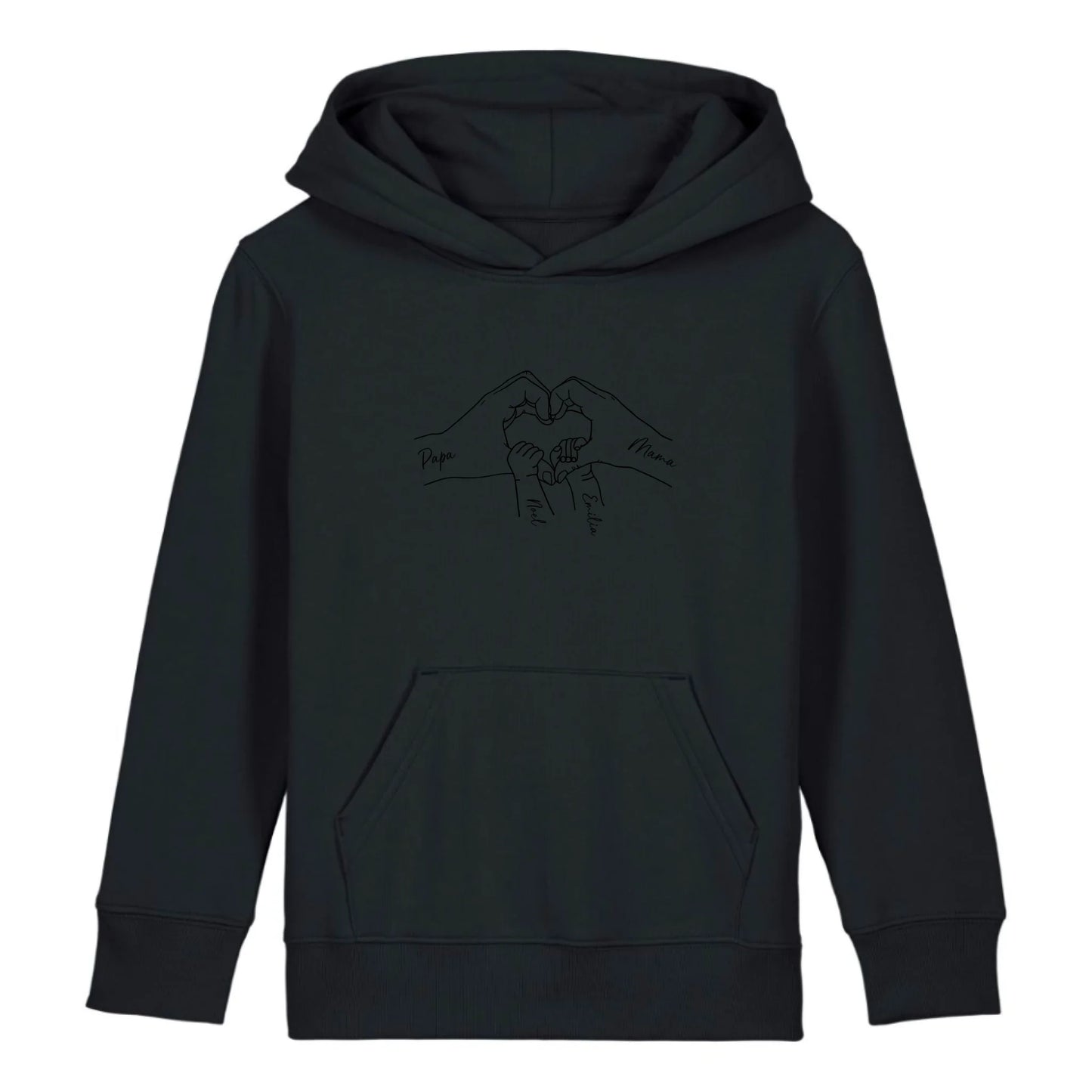 Family Love - Bio Kinder Hoodie *personalisierbar* Mini Cruiser Hoodie 2.0 ST ST Black