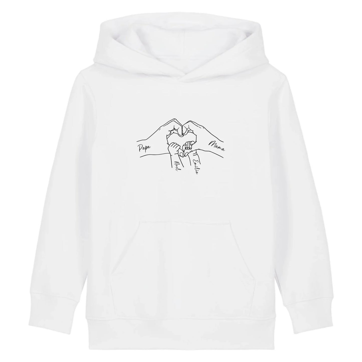 Family Love - Bio Kinder Hoodie *personalisierbar*