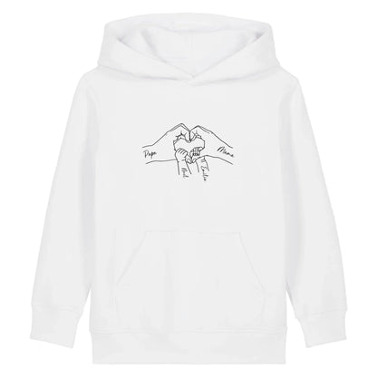 Family Love - Bio Kinder Hoodie *personalisierbar*