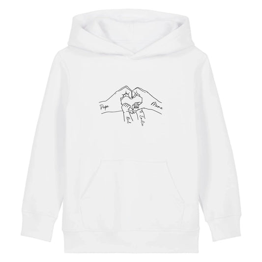 Family Love - Bio Kinder Hoodie *personalisierbar*
