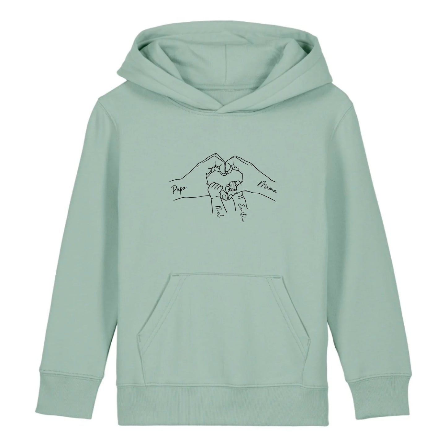 Family Love - Bio Kinder Hoodie *personalisierbar* Mini Cruiser Hoodie 2.0 ST ST Aloe