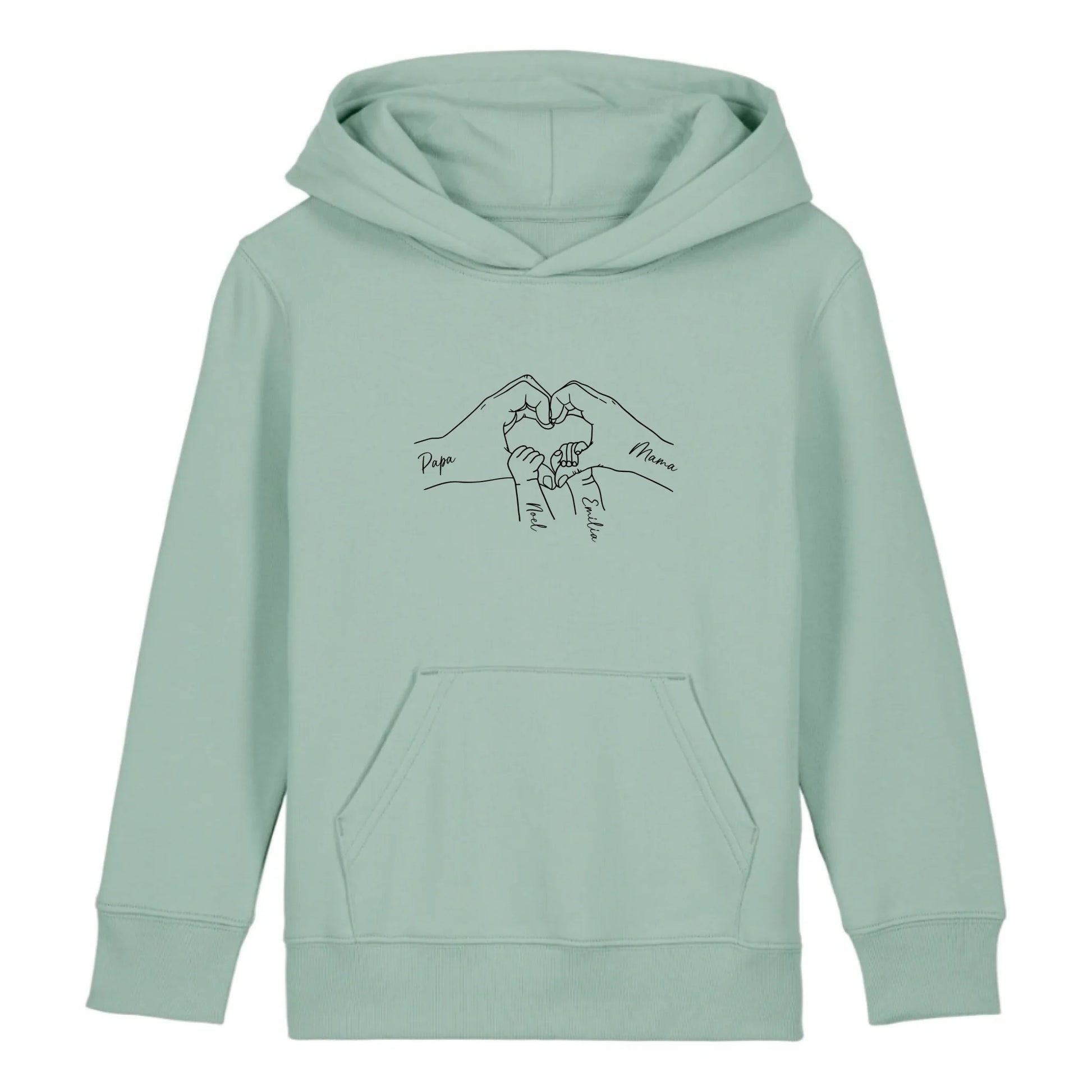 Family Love - Bio Kinder Hoodie *personalisierbar* Mini Cruiser Hoodie 2.0 ST ST Aloe