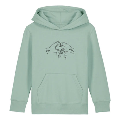 Family Love - Bio Kinder Hoodie *personalisierbar* Mini Cruiser Hoodie 2.0 ST ST Aloe