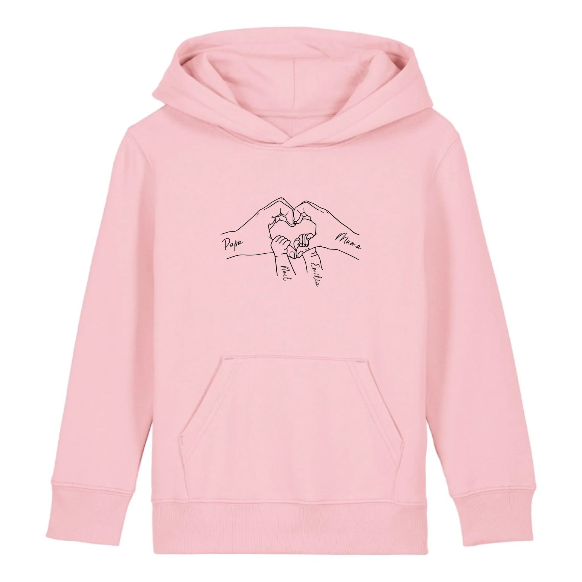 Family Love - Bio Kinder Hoodie *personalisierbar* Mini Cruiser Hoodie 2.0 ST ST Cotton-Pink