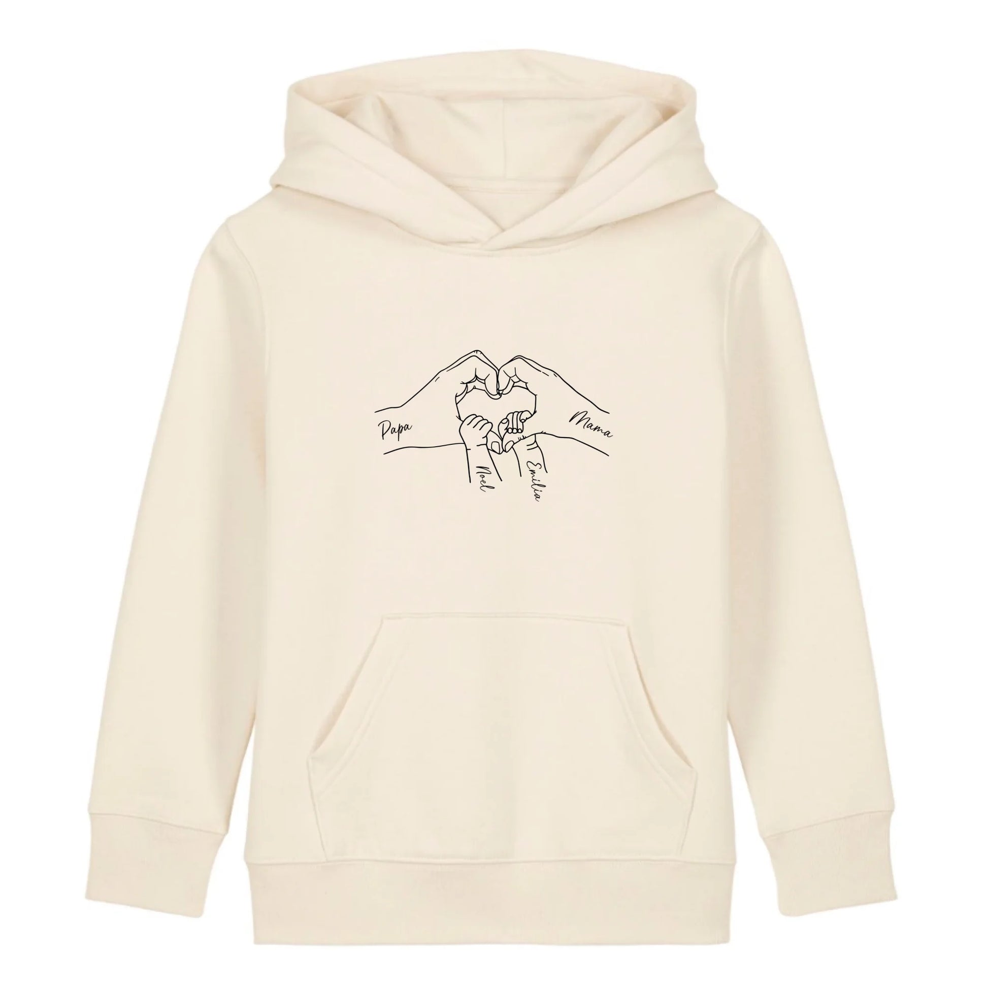 Family Love - Bio Kinder Hoodie *personalisierbar* Mini Cruiser Hoodie 2.0 ST ST Natural-Raw