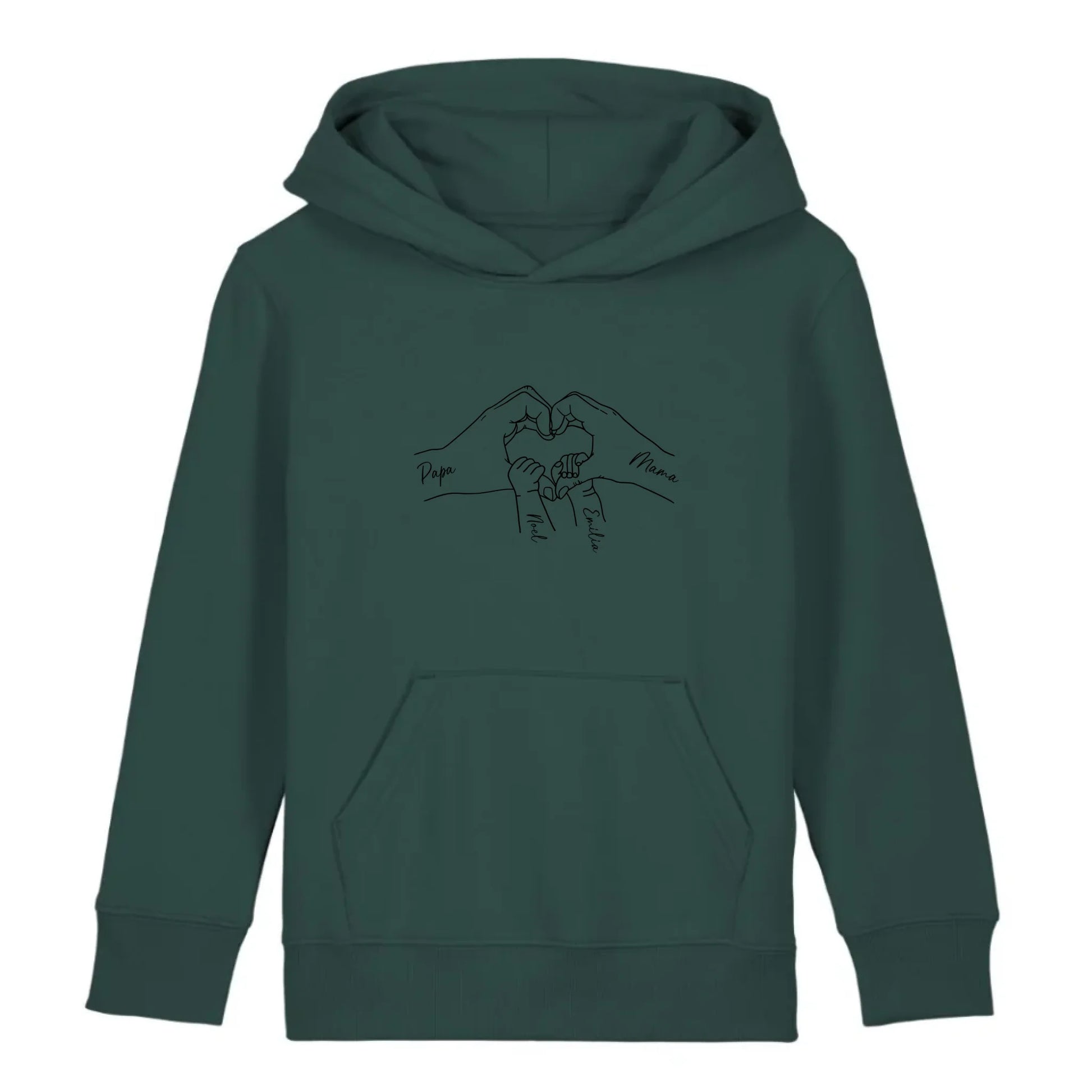 Family Love - Bio Kinder Hoodie *personalisierbar* Mini Cruiser Hoodie 2.0 ST ST Glazed-Green